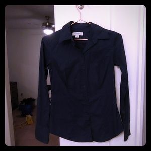 Dark Navy Button Down